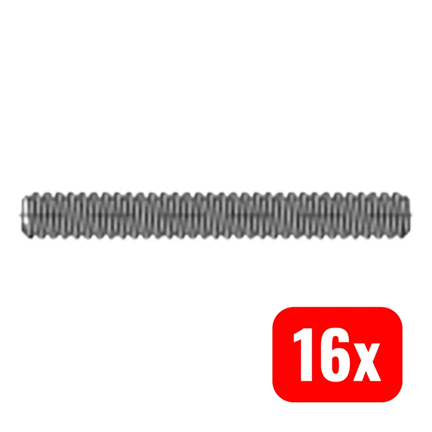 B-Ware Toolcraft Gewindestange Gewinde Din 975 Schraubstange M8 Stahl 1000 Mm 16 Stück