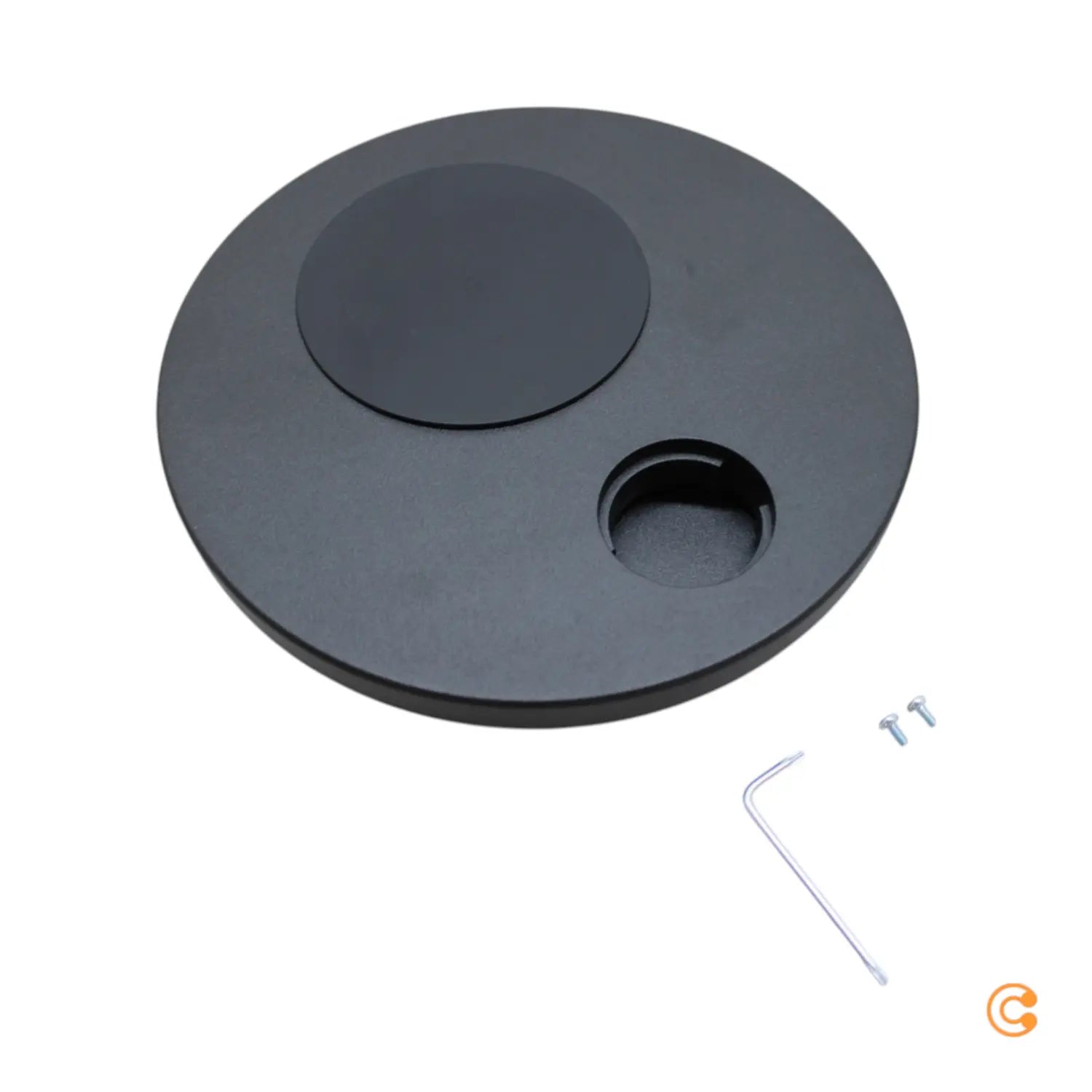 B-Ware Glamox Fuß Für Tischleuchte Basis Motus Flat Induktion Schwarz Lampenfuß 3kg