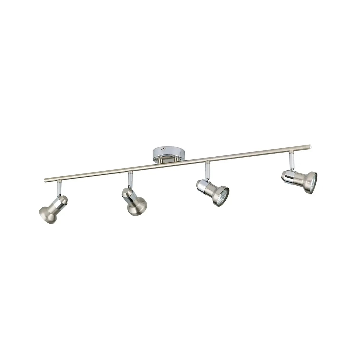 B-Ware Deckenleuchte Barbora Strahler Lampe Nickel Satiniert Gu10 Led 4 Flammig Leuchte