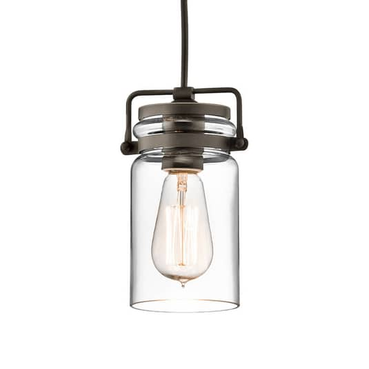 B-Ware Kichler Glas Hängeleuchte Hängeleuchte Lampe Leuchte Pendelleuchte Brinley 1 Flg
