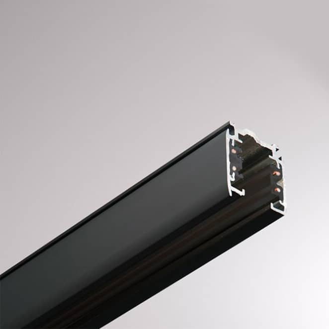 B-Ware Global 3 Phasen Stromschiene Noa Deckenlampe Deckenleuchte Aufbau 100cm Schwarz