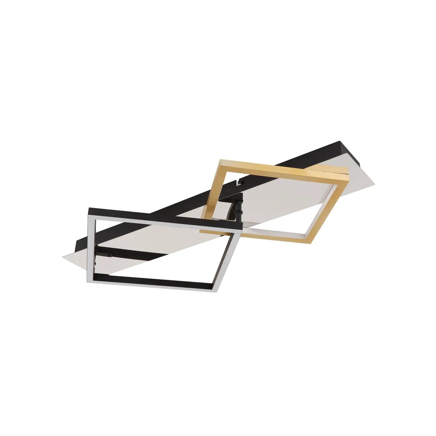 B-Ware Globo Led Deckenleuchte Leuchte Beleuchtung Lesina 2 Flg Goldfarben Schwarz Alu