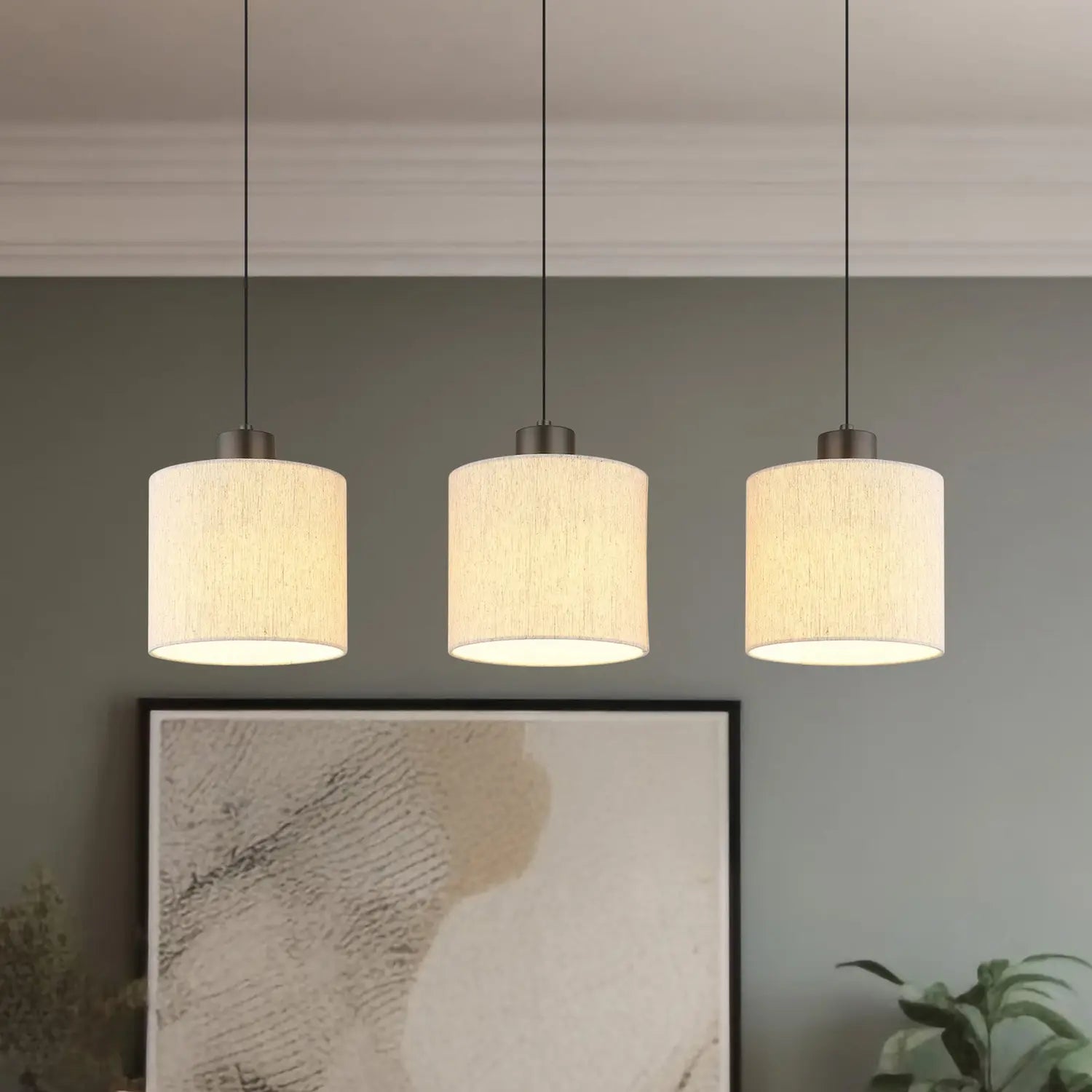 B-Ware Globo Pendelleuchte Hängelampe Led Thea Wohnzimmer Creme Schwarz Matt