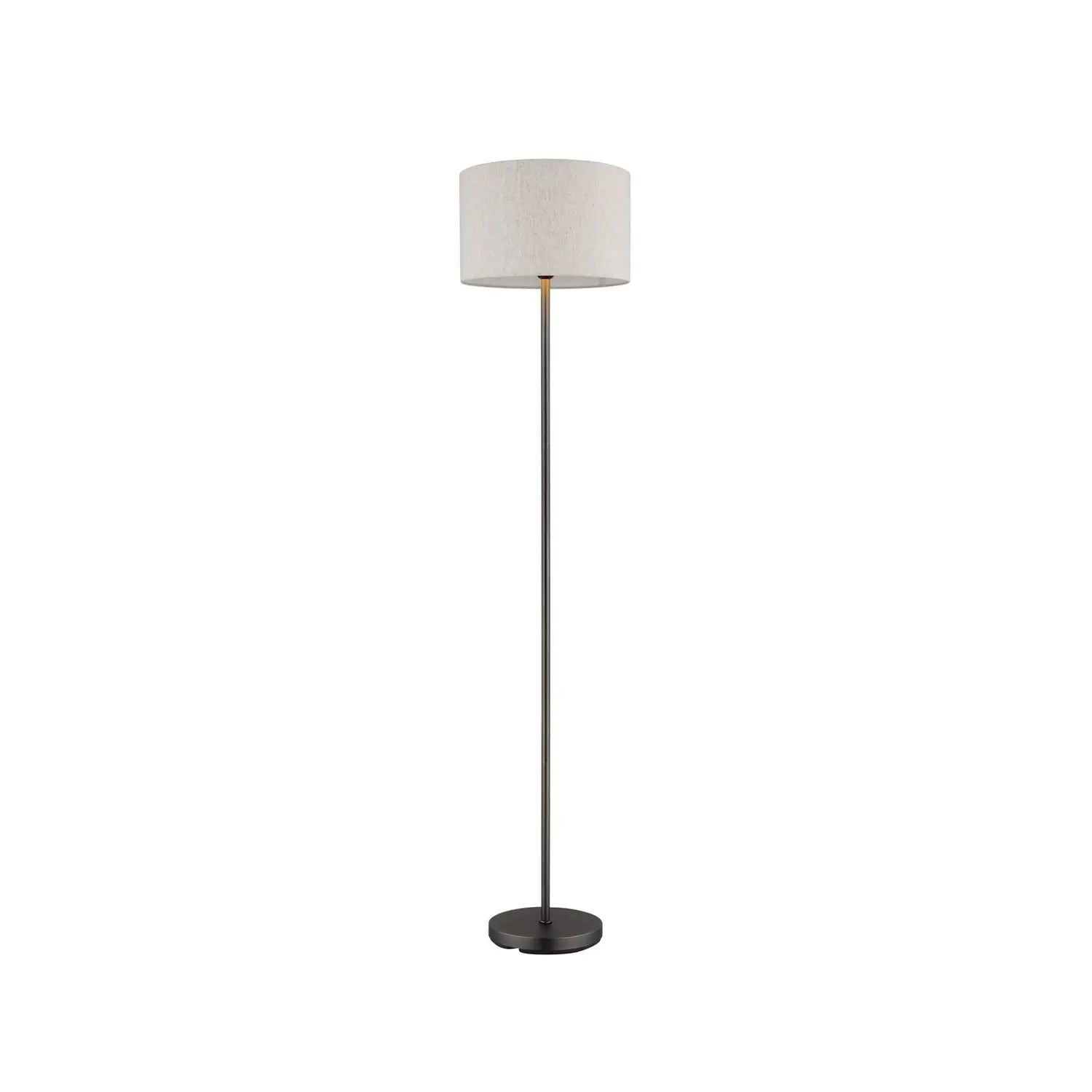 B-Ware Globo Stehleuchte Standlampe Thea Leuchte Creme/Schwarz Leinen Metall H160cm