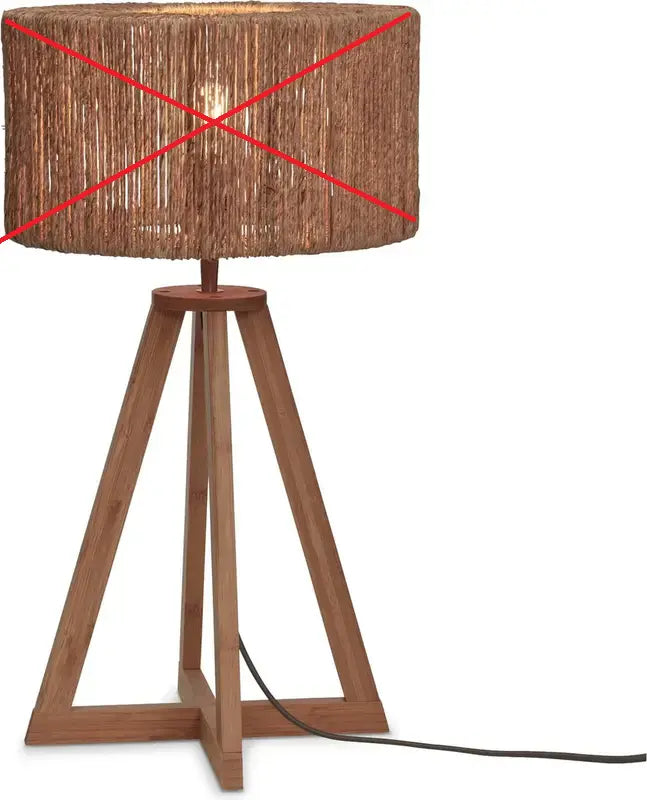 B-Ware Good & Mojo Tischleuchte Lampe Leuchte Guazu Bambus Jute Siehe Text/Foto