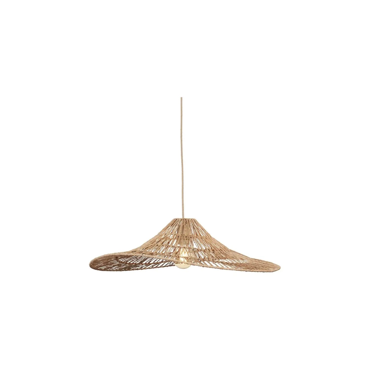 B-Ware Good Mojo Pendelleuchte Hängelampe Cuzco Jute Gelb Lampe Leuchte Deckenlampe
