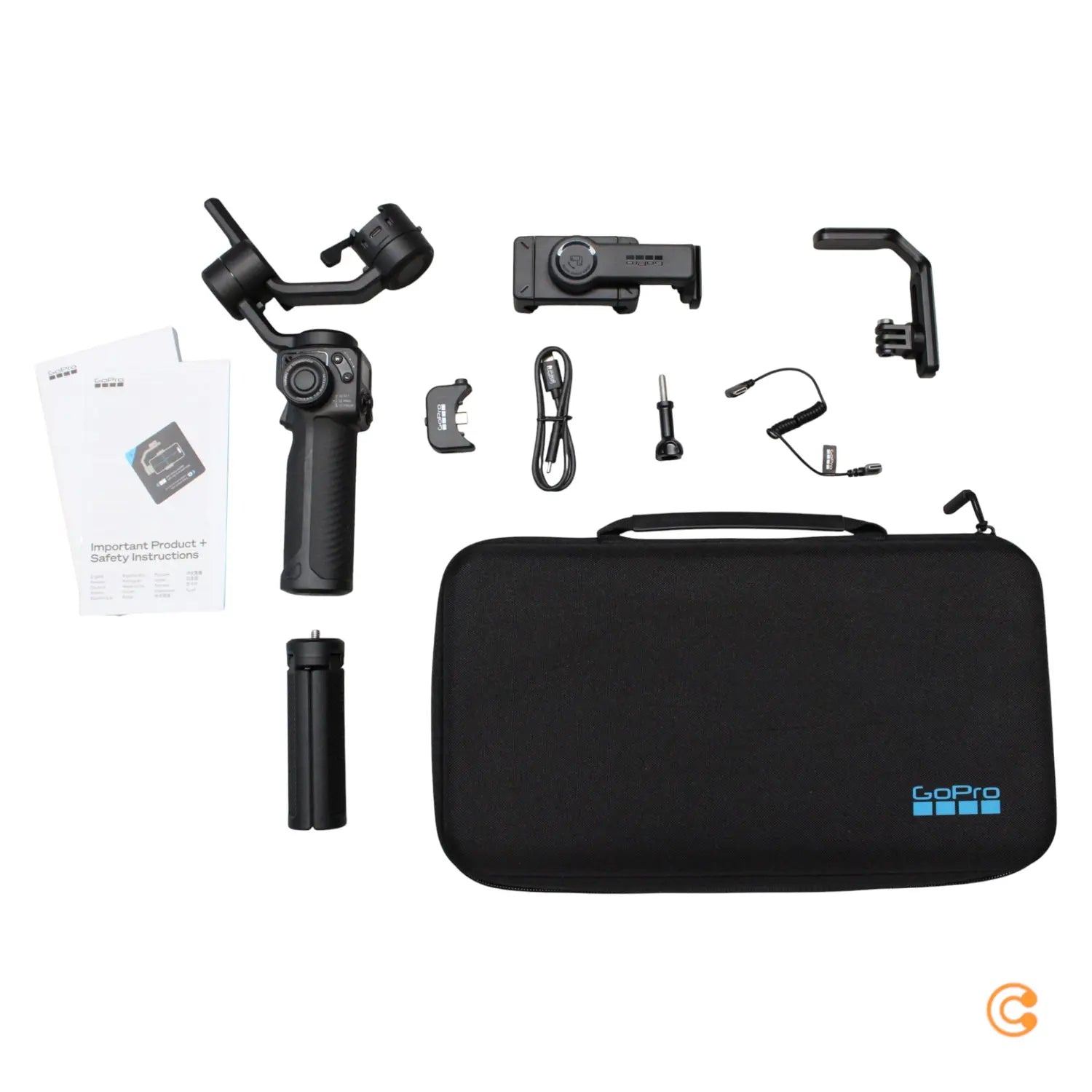 B-Ware Go Pro Gimbal Stabilisator Schwarz Smartphone Halterung Kamera Ki Tracking Mo885