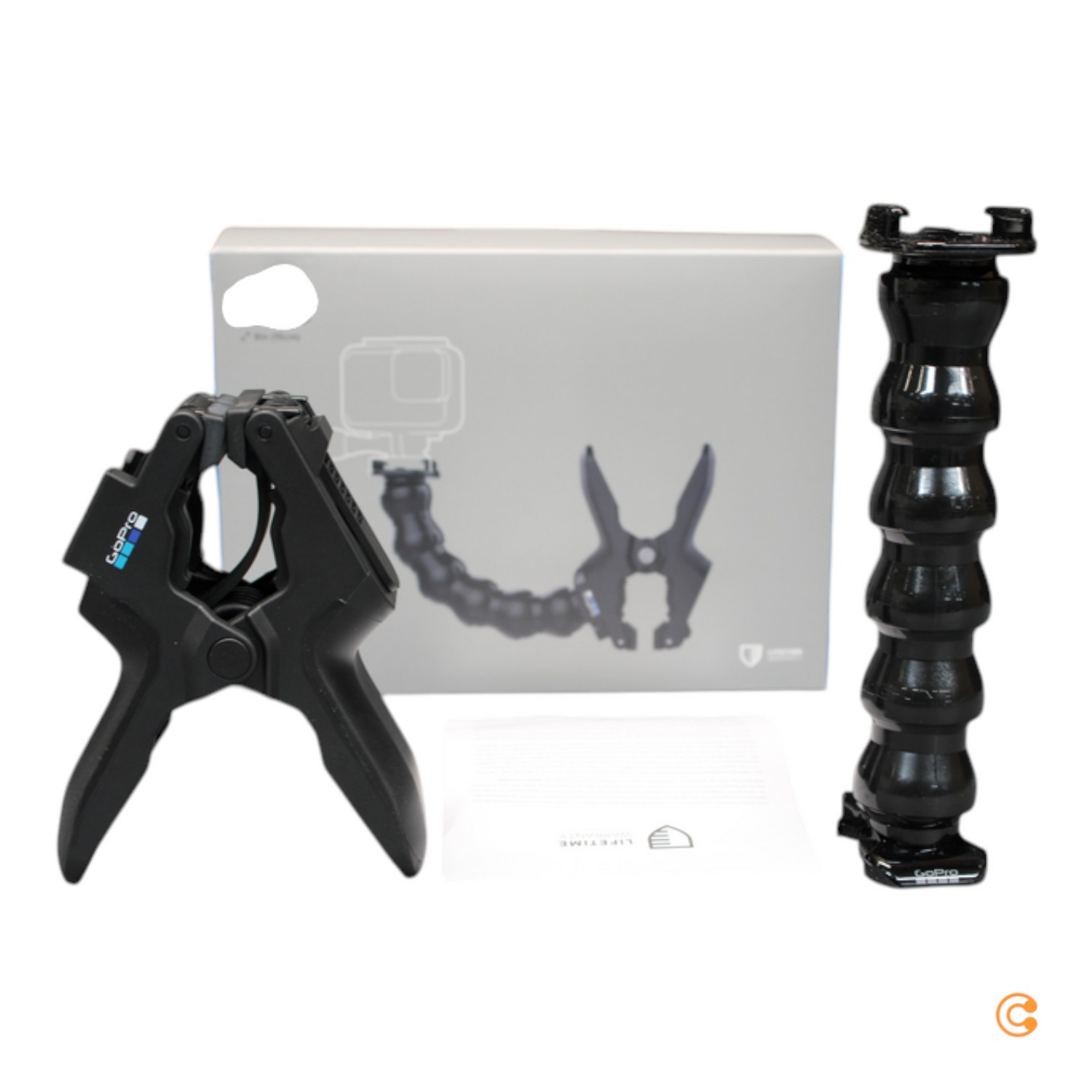 Gopro Klemmhalterung Haltesystem Kamera Zubehör Schwanenhals Flexibel Schwarz B-Ware