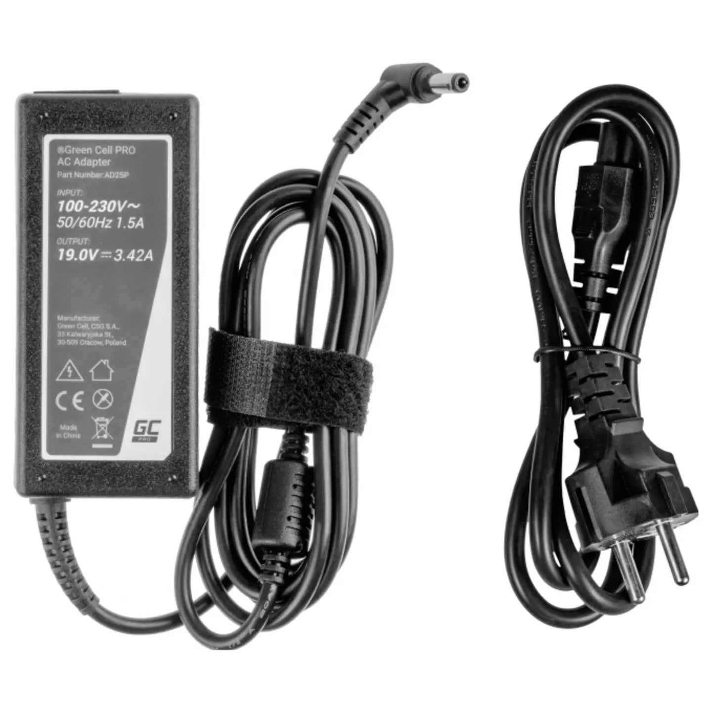 B-Ware Green Cell Ad25 P Notebook Netzteil 65 W 19 V 3.42 A Toshiba Ladekabel