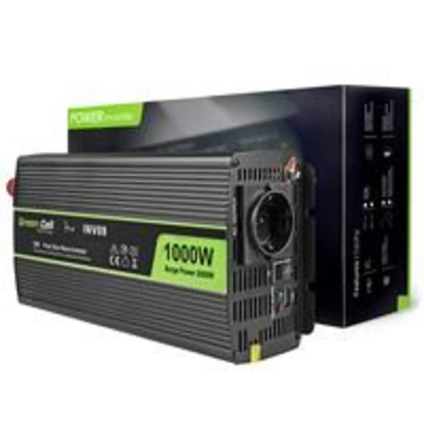 B-Ware Green Cell Wechselrichter Spannungswandler Sinuswelle 230 V Autobatterie Haushalt