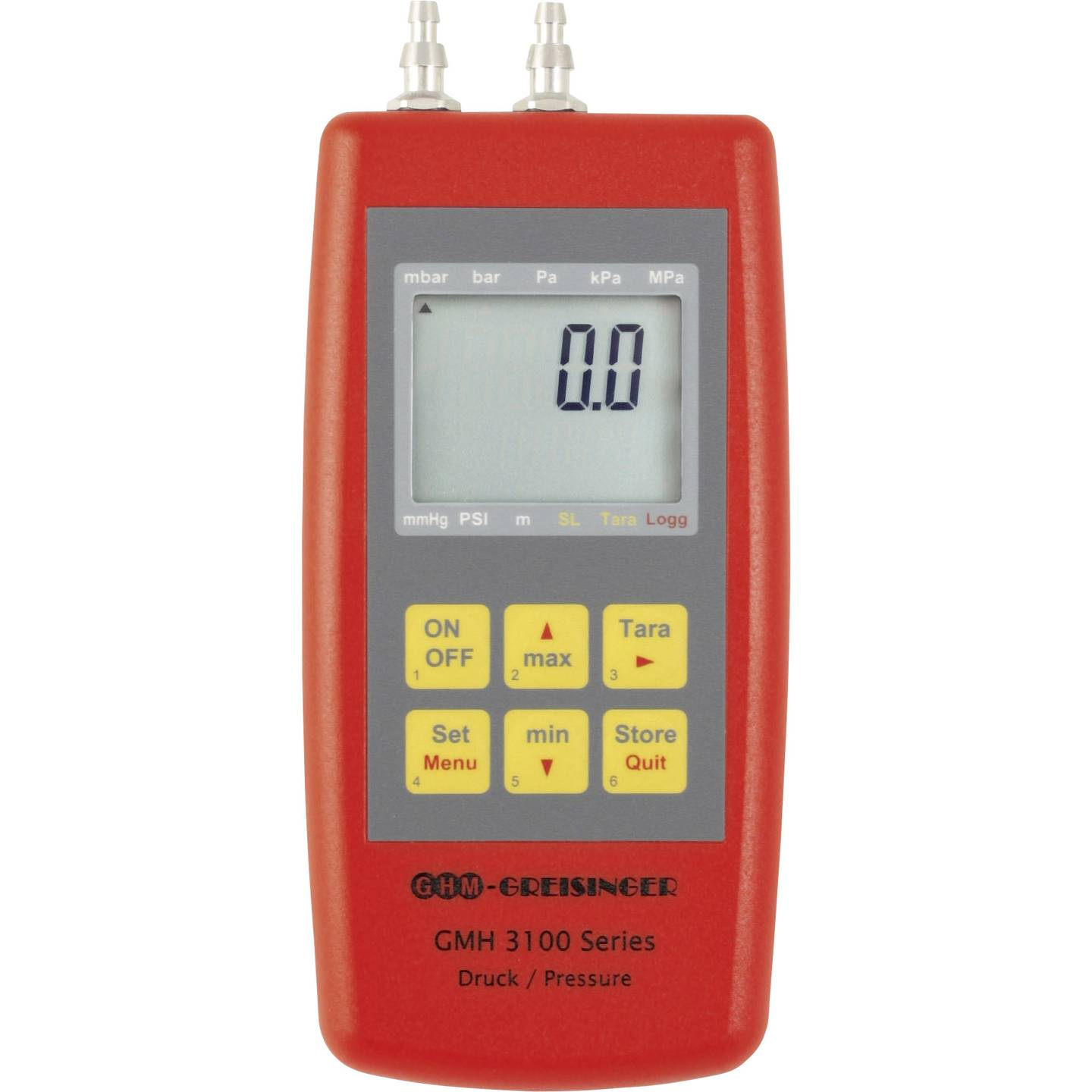 B-Ware Greisinger Druckmessgerät Manometer Luftdruck 10 Bis 350 Mbar Werkskalibriert