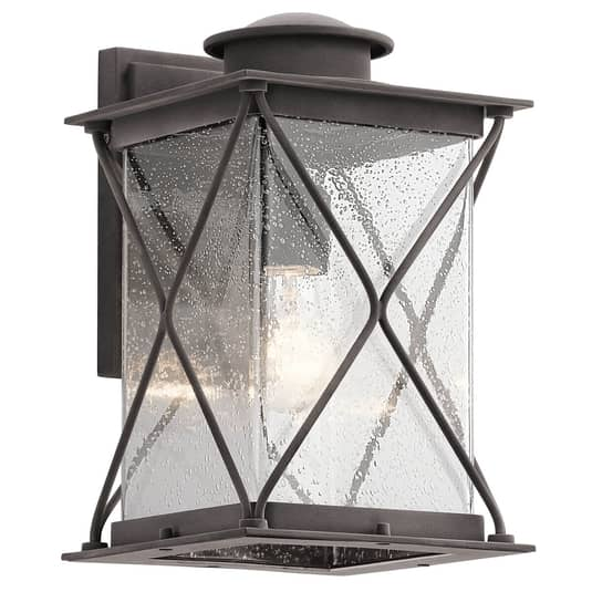 B-Ware Kichler Große Außen Wandleuchte Argyle Zink Außenwandleuchte Außenleuchte Lampe