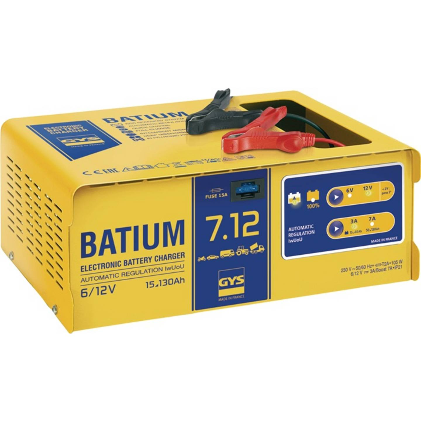 B-Ware Gys Kfz Ladegerät Batterieladegerät Ladegerät 12 V 6 V Erhaltungsladung Werkstatt
