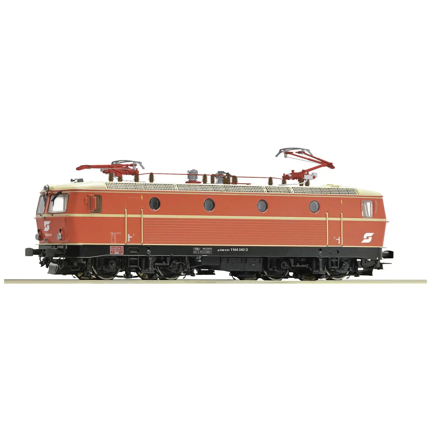 B-Ware Roco Lokomotive Elektrolok Modellbahn H0 öbb 1144 Blutorange Sound