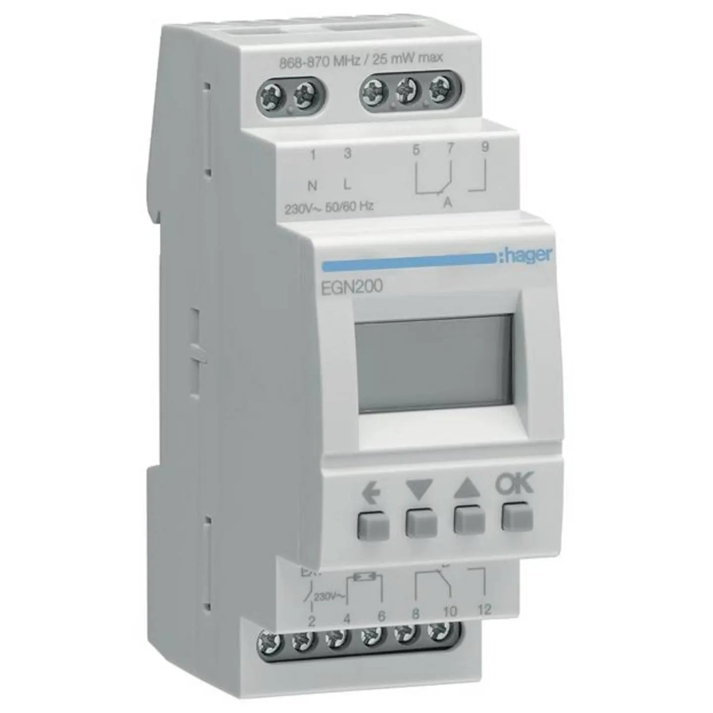 B-Ware Hager Egn200 Hutschienen Zeitschaltuhr Analog Hutschienen Montage Uhr Schaltuhr