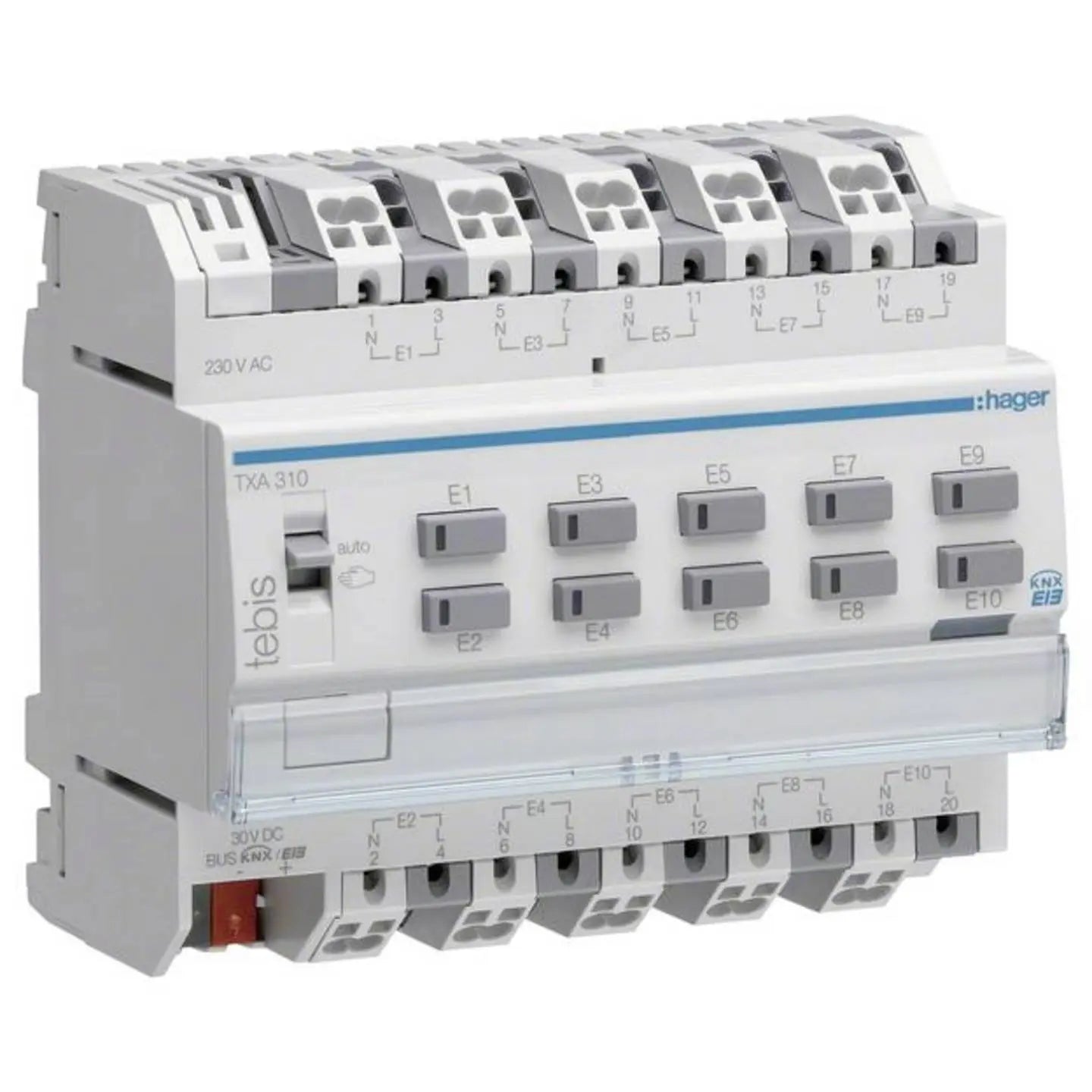 B-Ware Hager Binäreingang Sensor Eingang Knx Modul 10fach Reg Steuerung 230 V