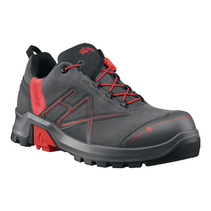 B-Ware Haix Sicherheitsschuh Arbeitsschuh Herren Grau Rot S3 Connexis Gtx Größe 9 43