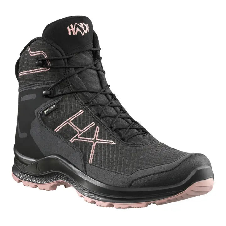B-Ware Haix Stiefel Schuhe Damen Gore Tex Grau Rot Rosa Wanderschuhe Outdoor Größe 41