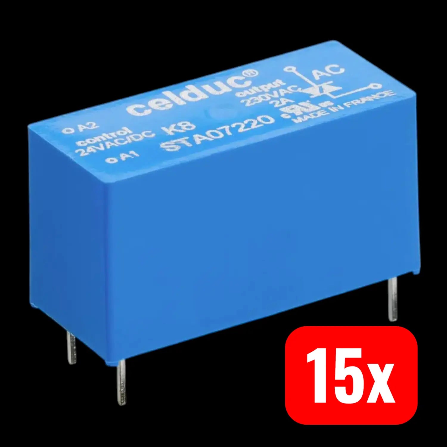 B-Ware Celduc Halbleiterrelais Relais Std07205 2.5 A Schaltspannung 30 V Ac Dc 15 Stück