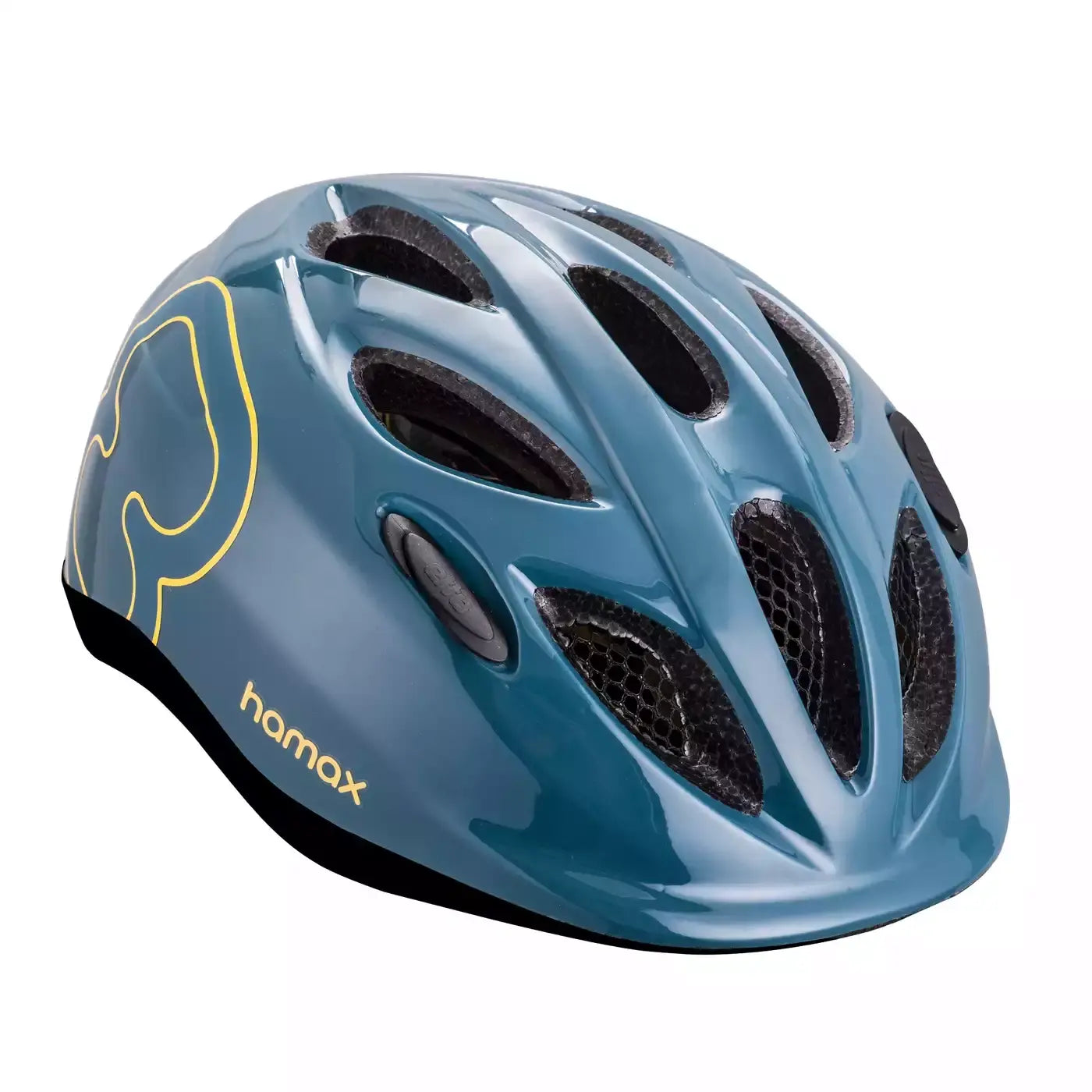 B-Ware Hamax Fahrradhelm Helm Skydive Blau Kinder S Passform Belüftung Reflektor