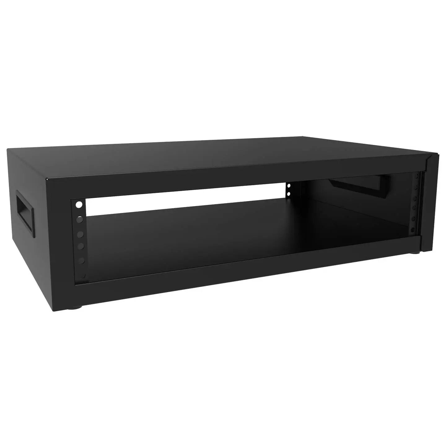 B-Ware Hammond Baugruppenträger Gehäuse 19 Zoll Träger Stahl Grau 3 Einheiten