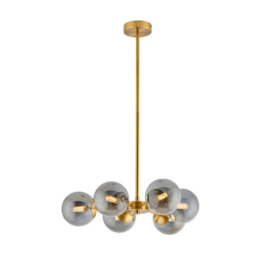 B-Ware Viokef Hängeleuchte Fiore Hängelampe Deckenlampe Lampe Leuchte Gold Sechsflammig