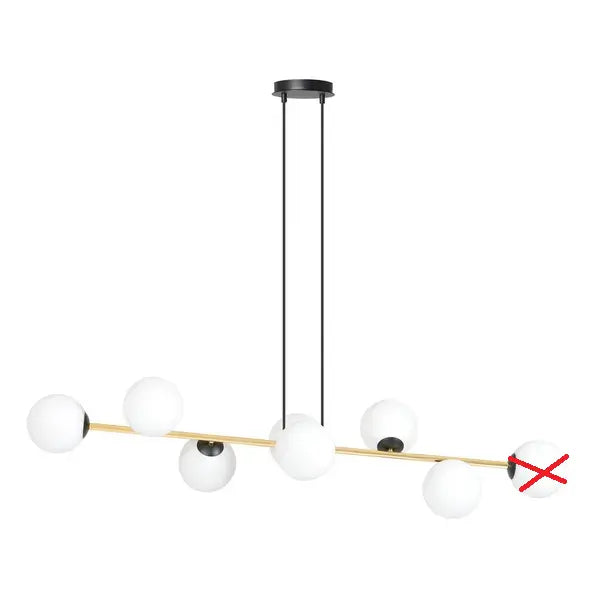 B-Ware Emibig Lighting Gravity 8 Bl Opal Hängeleuchte Hängelampe Siehe Text/Foto