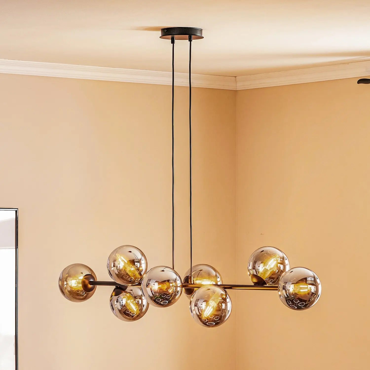 B-Ware Euluna Hängeleuchte Hängelampe Lampe Leuchte Glassy Glasschirm Siehe Text/F898