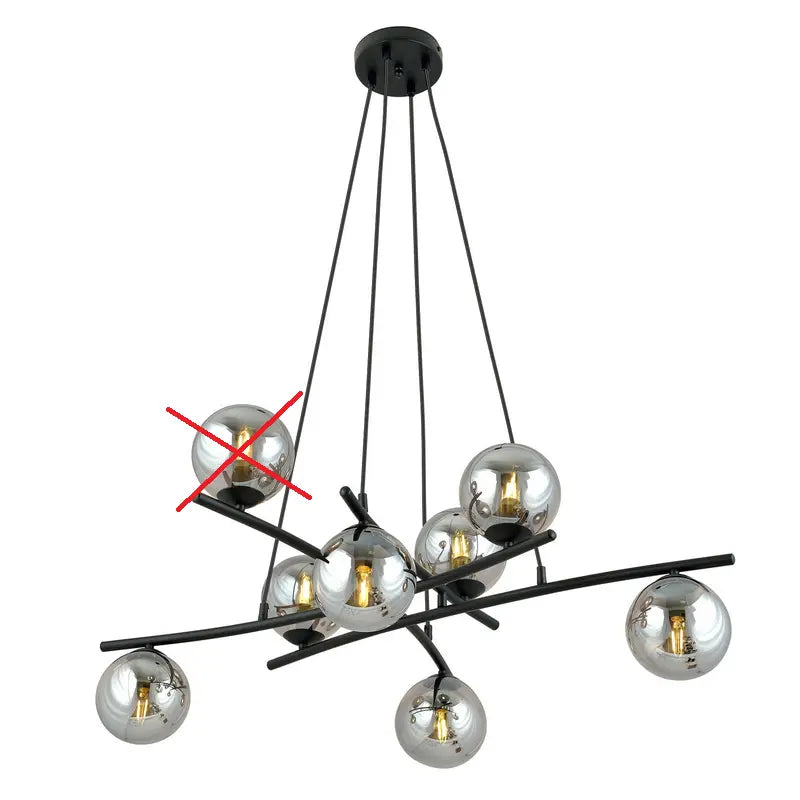 B-Ware Euluna Hängeleuchte Glassy Gekreuzt Glas Deckenlampe Lampe Siehe Text/Foto
