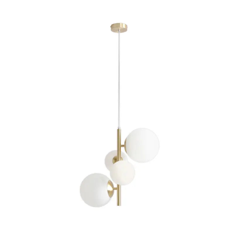 B-Ware Aldex Hängeleuchte Joel Deckenlampe Pendelleuchte Messing/Weiß 4 Flammig E2892