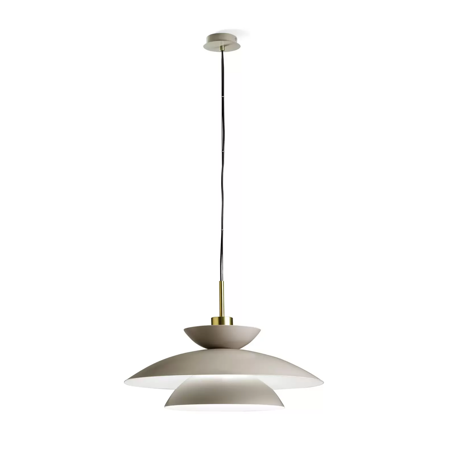 B-Ware Miloox By Sforzin Hängeleuchte Kloé Hängelampe Lampe Taubengrau ø 60 Cm Metall