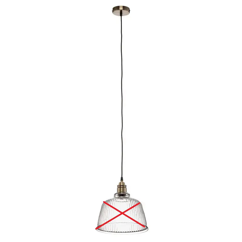 B-Ware Euluna Hängeleuchte Leana Glas Klar Led Hängelampe Lampe Leuchte Siehe Text/Foto