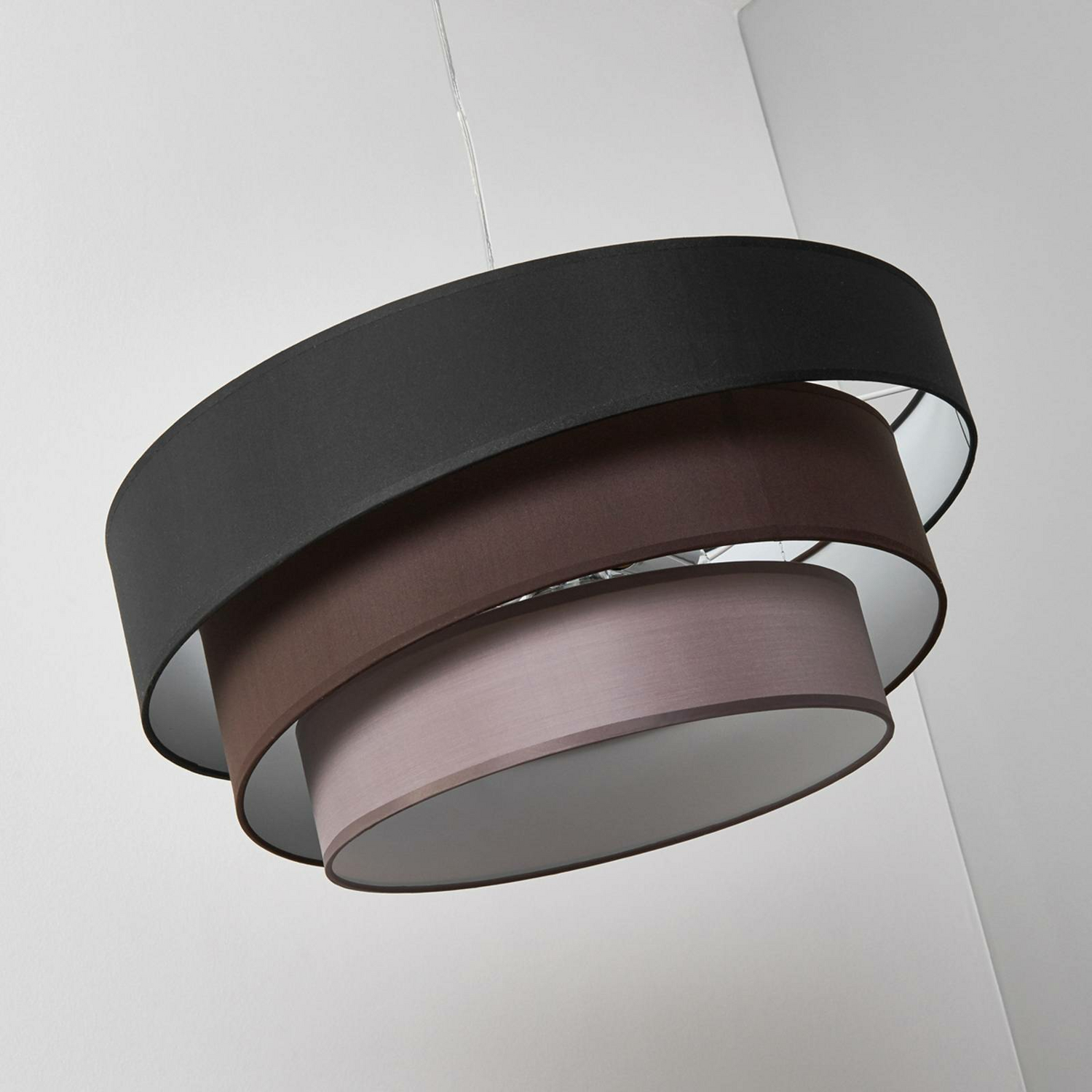 B-Ware Lindby Hängeleuchte Melia Pendelleuchte Deckenlampe Lampe Leuchte Schwarz Braun