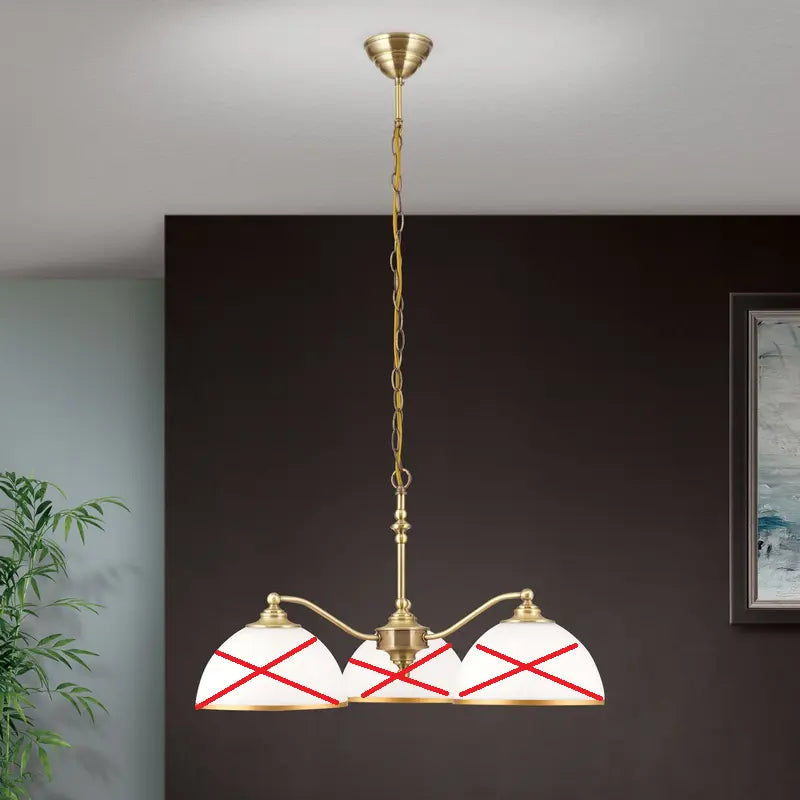 B-Ware Hängeleuchte Old Lamp Mit Kettenabhängung 3 Flg Hängelampe Lampe Siehe Text/Foto
