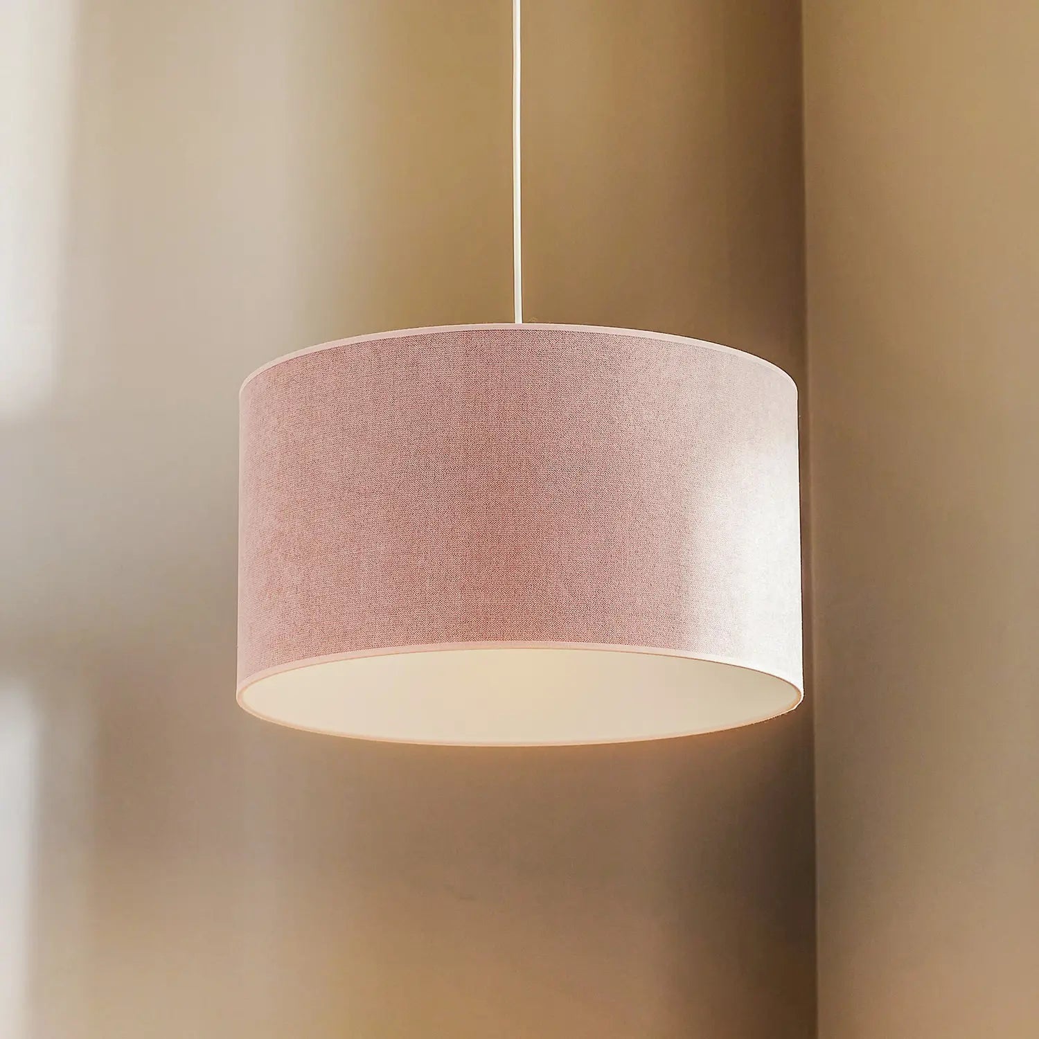 B-Ware Duolla Hängeleuchte Pastell Roller Deckenlampe Pendelleuchte Rosa Siehe Text