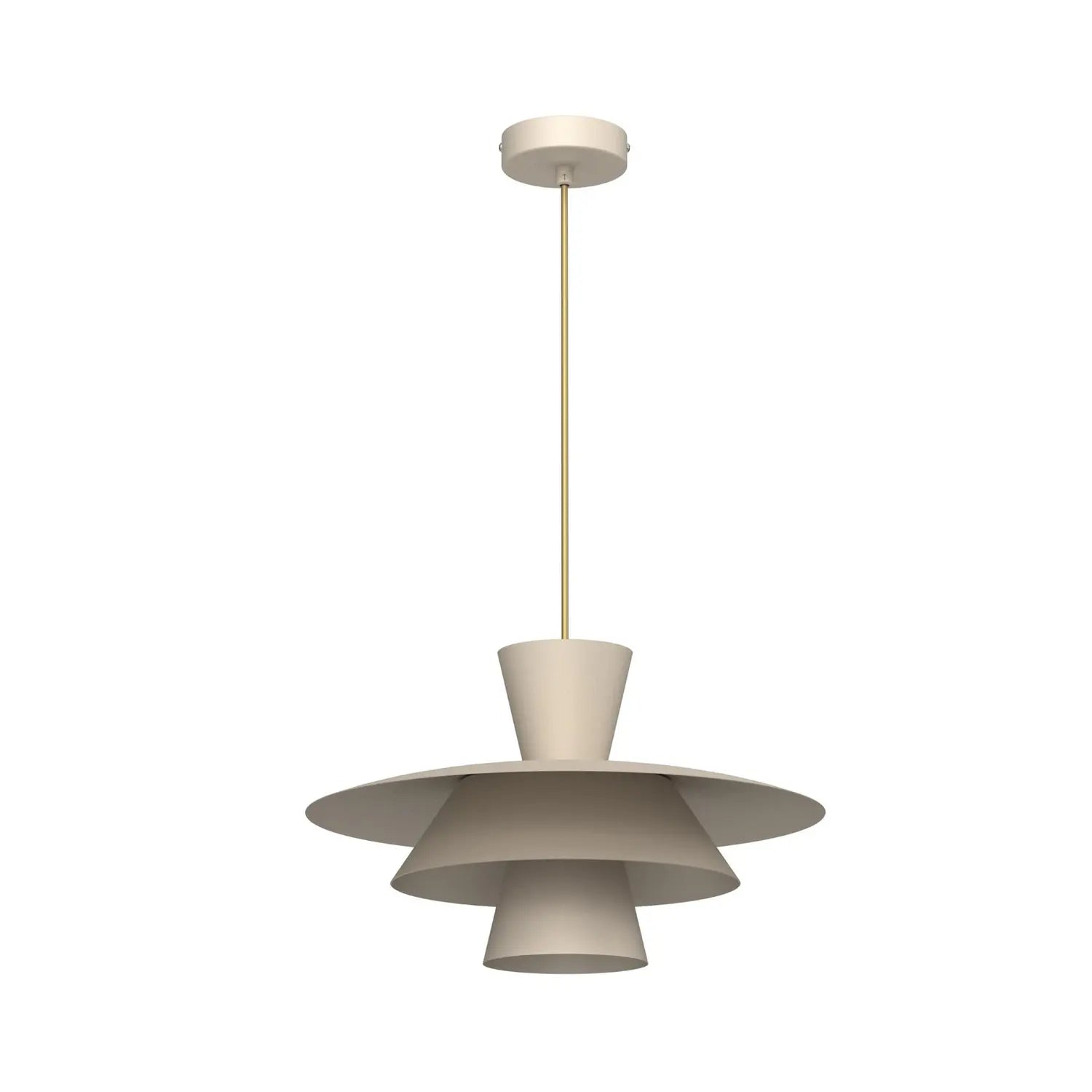B-Ware Plato Hängeleuchte Pendelleuchte ø38cm Beige Stahl Lampe Leuchte Beleuchtung