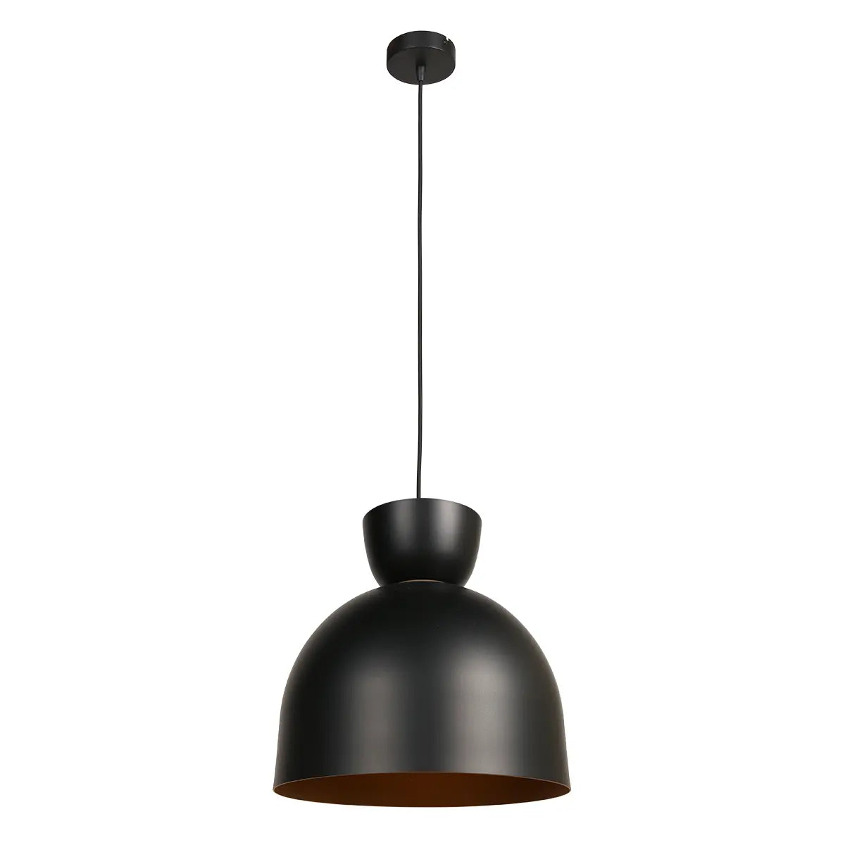 B-Ware Hängeleuchte Pendelleuchte Skandina Lampe E27 Led Schwarz Metall ø 35,5 Cm