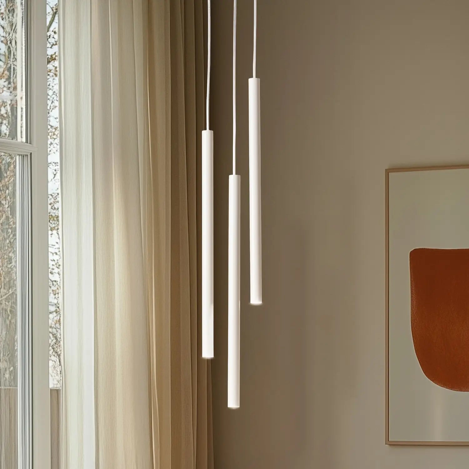 B-Ware Hängeleuchte Sopel 3 Pendelleuchte Lampe Taupe Stahl Rund 3 Flammig G9 Led Licht