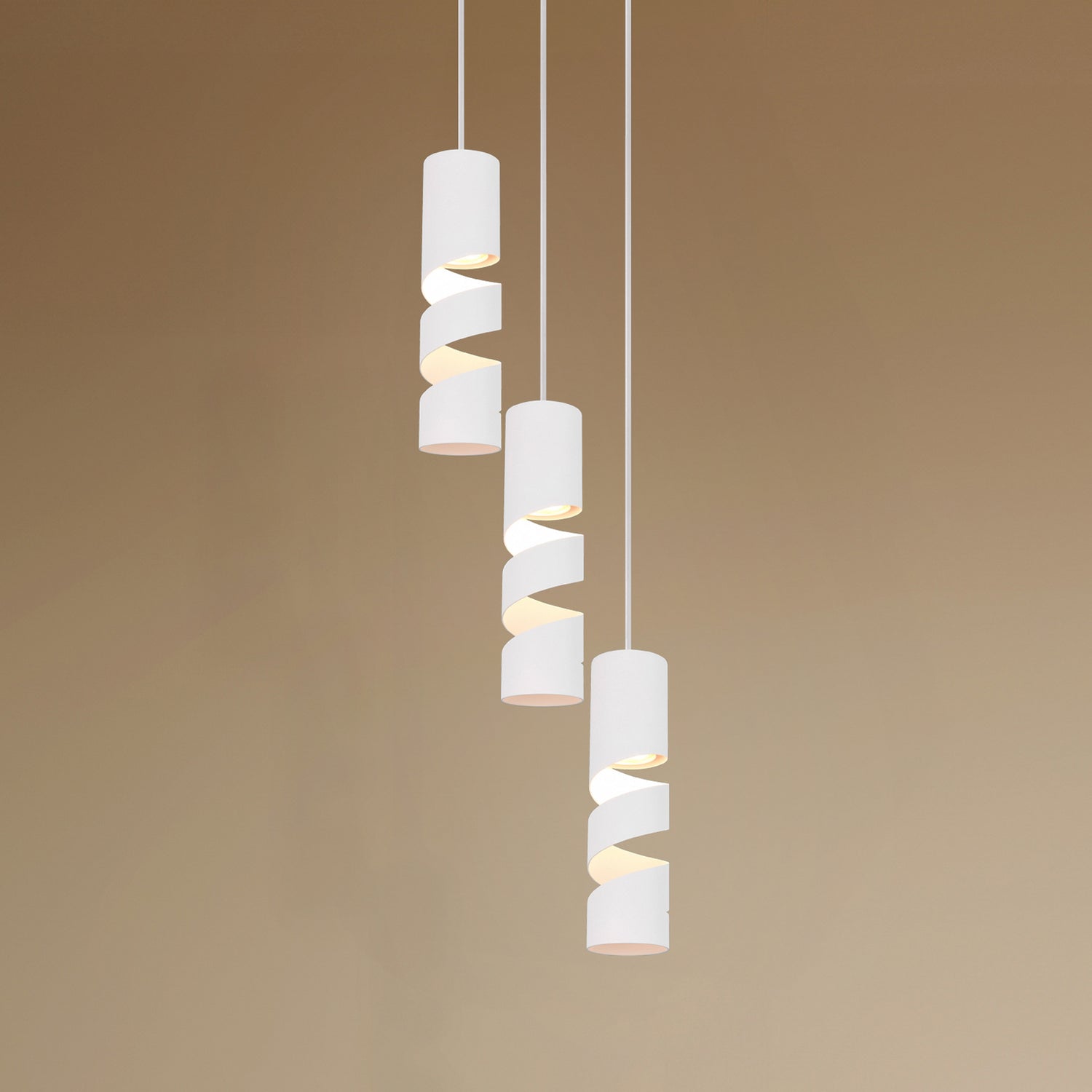 B-Ware Trio Stream Hängeleuchte Pendelleuchte Lampe Weiß Metall Gu10 3 Flammig ø 28 Cm