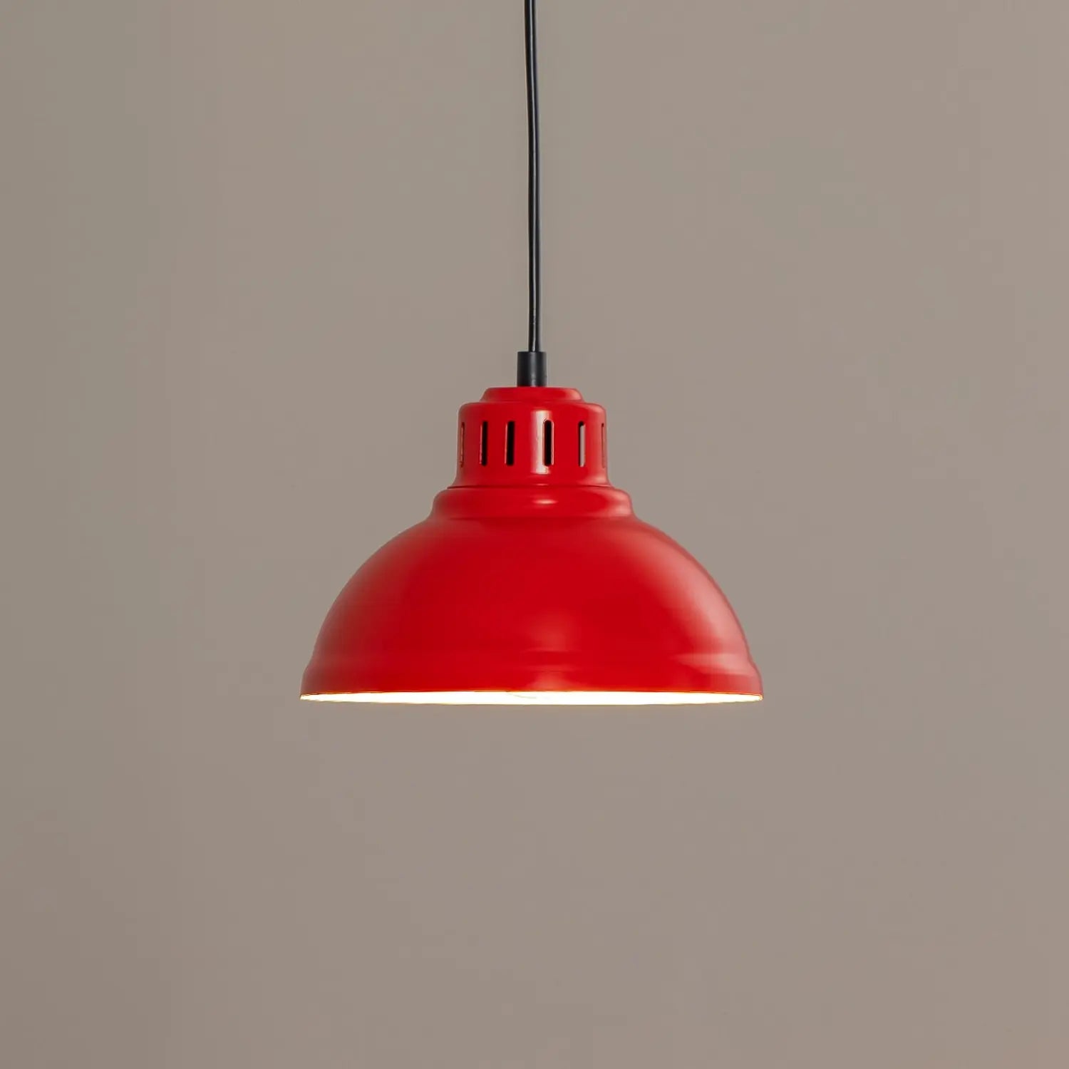 B-Ware Hängeleuchte Sven Pendelleuchte Rot Stahl E27 Led Leuchte Lampe Esszimmer Küche