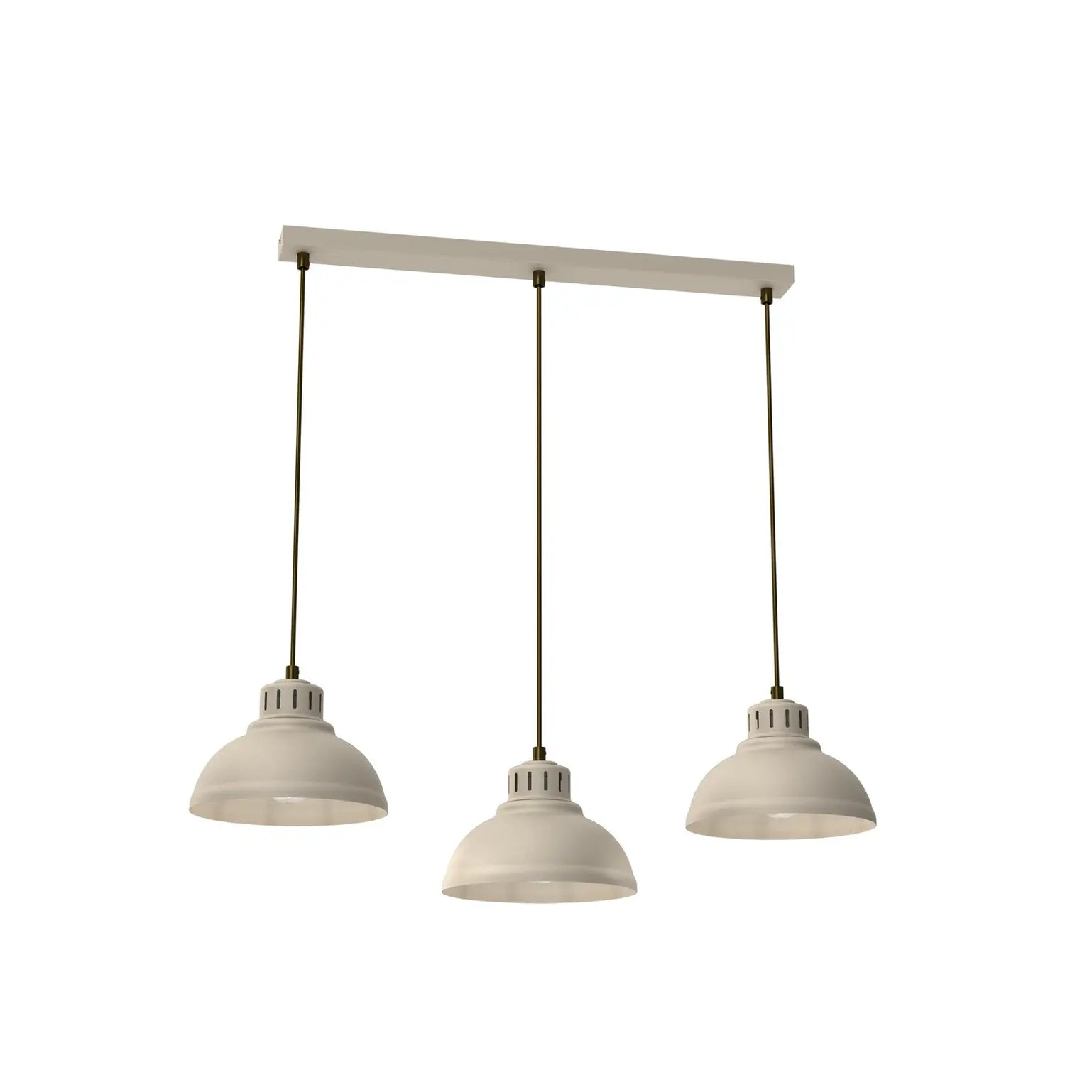 B-Ware Sven Hängeleuchte Pendelleuchte Lampe Beige Stahl 3flg Esszimmer Leuchte605