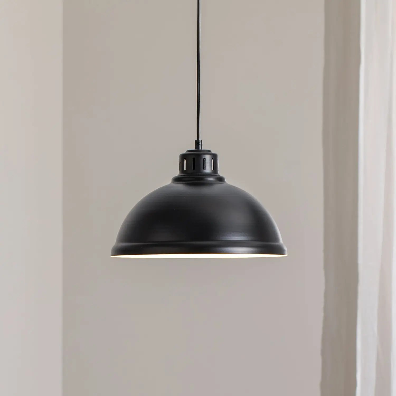 B-Ware Hängeleuchte Pendelleuchte Sven Big Schwarz Stahl E27 Lampe Leuchte Esszimmer630