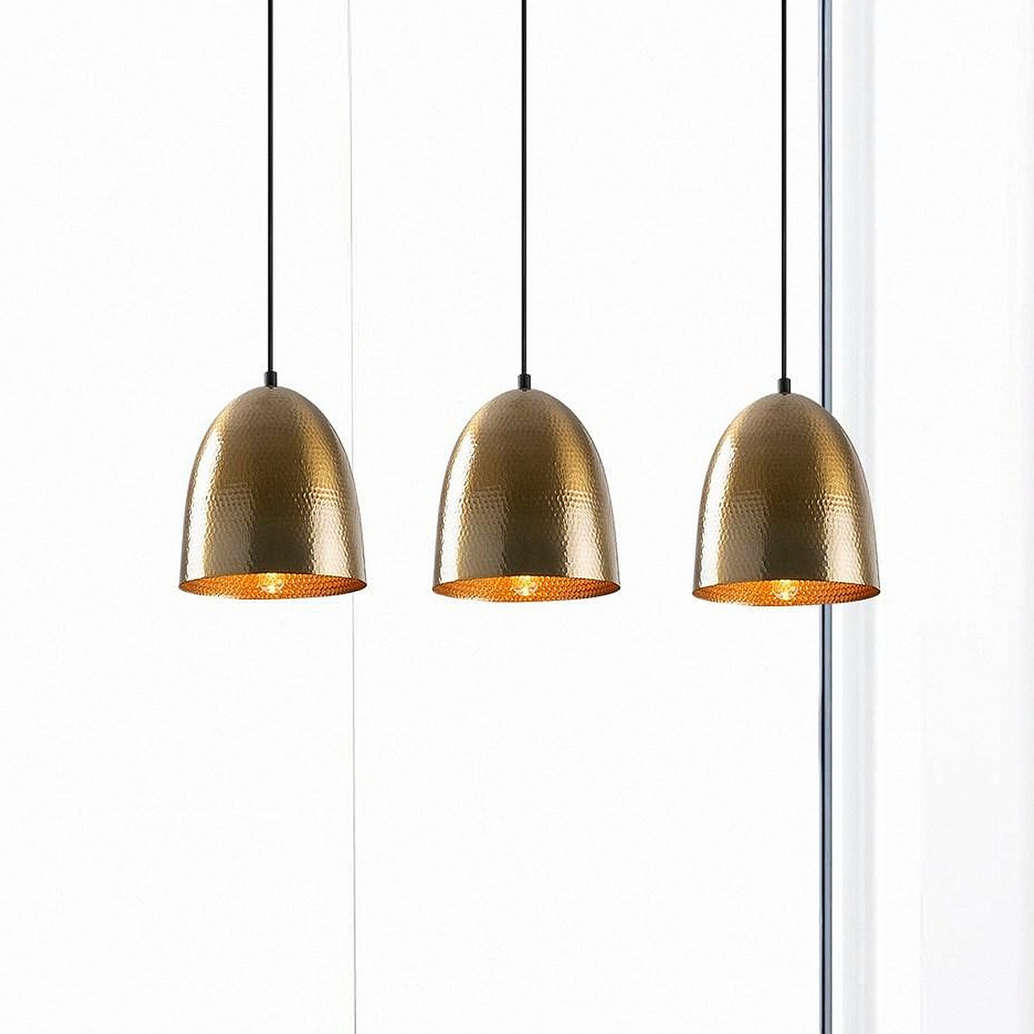 B-Ware Hängeleuchte Tattoo 6172 Goldantik Metall 3 Flammig Lang Deckenlampe Lampe S50