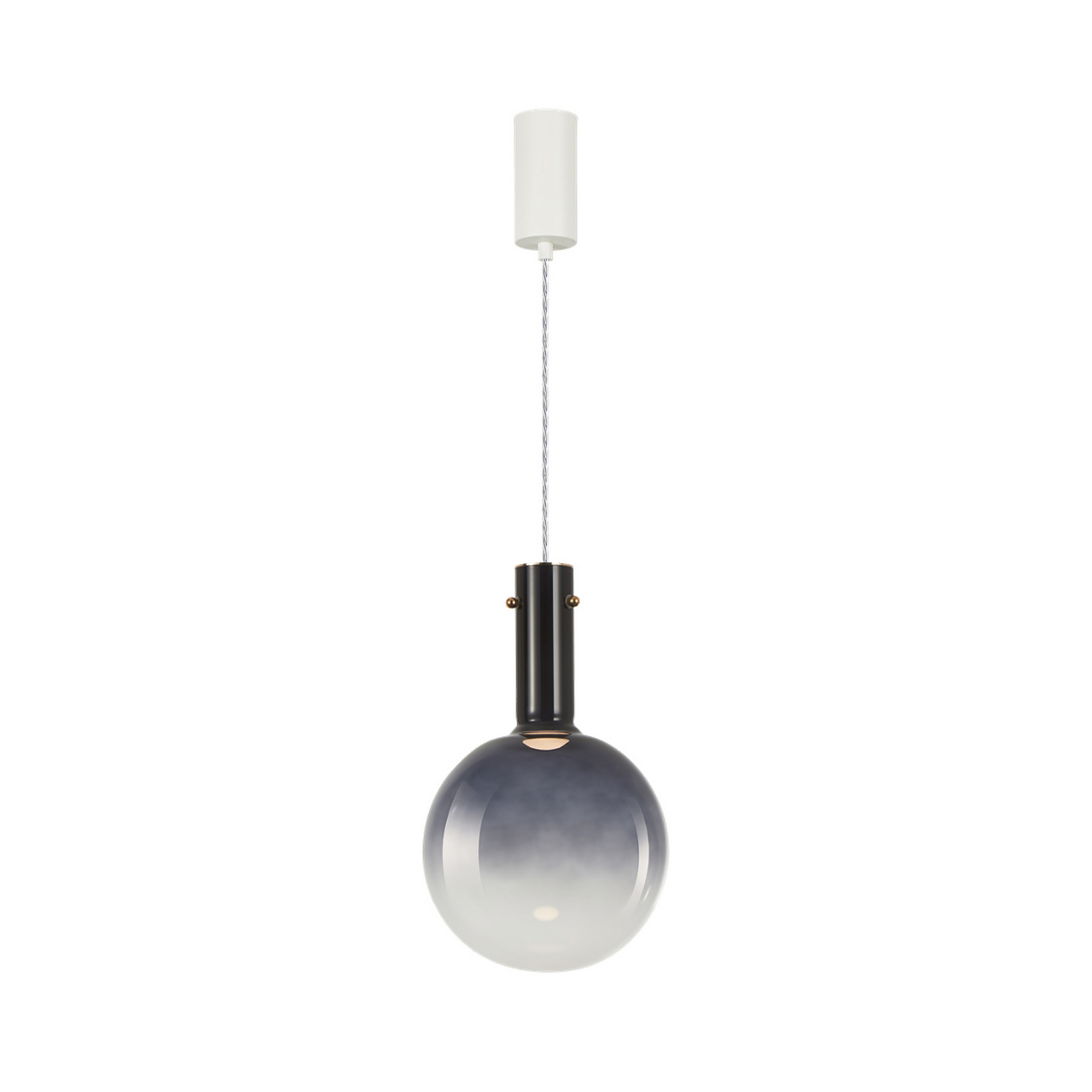 B-Ware Toronto Hängeleuchte Deckenlampe Glaskugel Grau Transparent ø 25 Cm