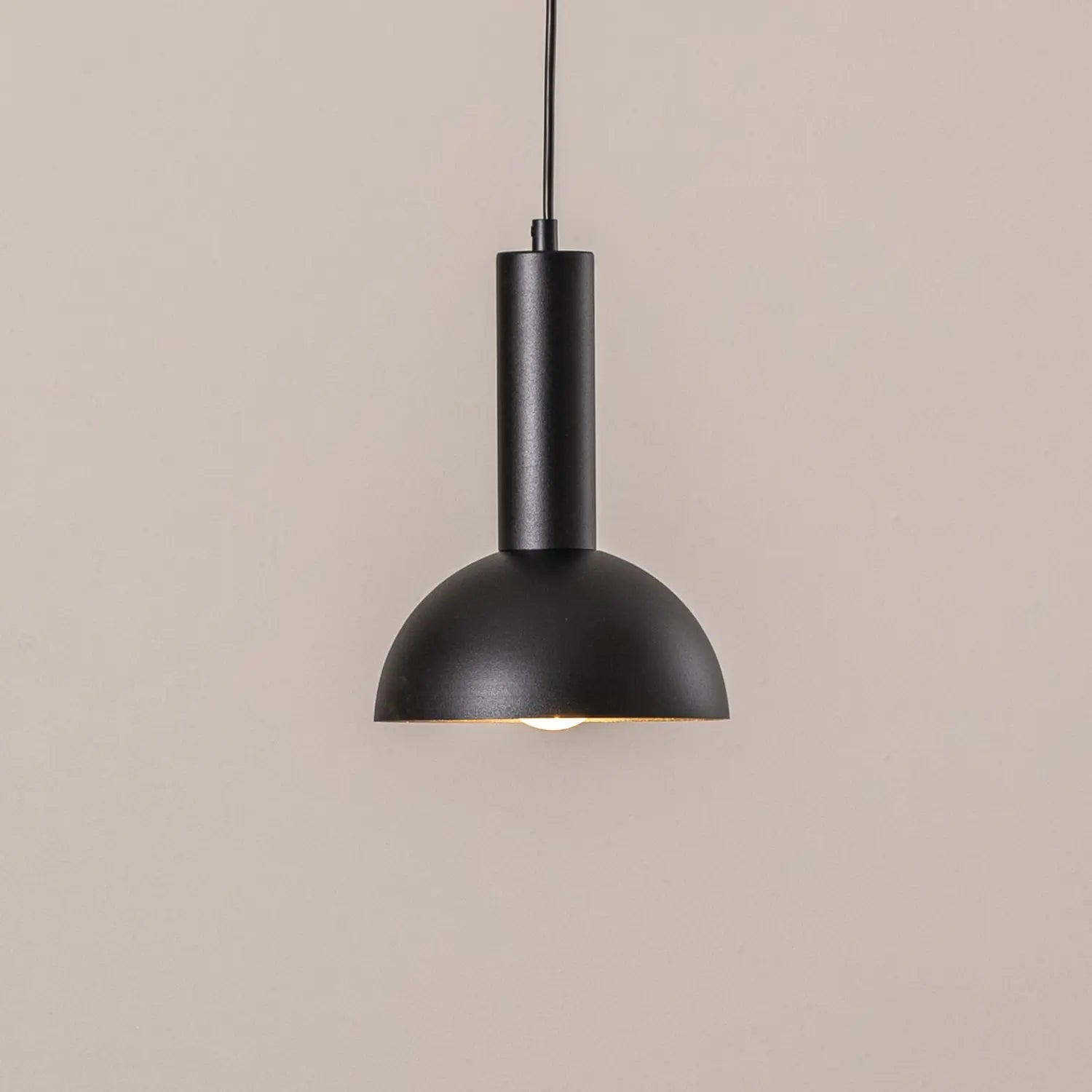 B-Ware Hängeleuchte Vitrum Pendelleuchte Cupola S Schwarz Stahl Halbrund ø 19cm E27 Led
