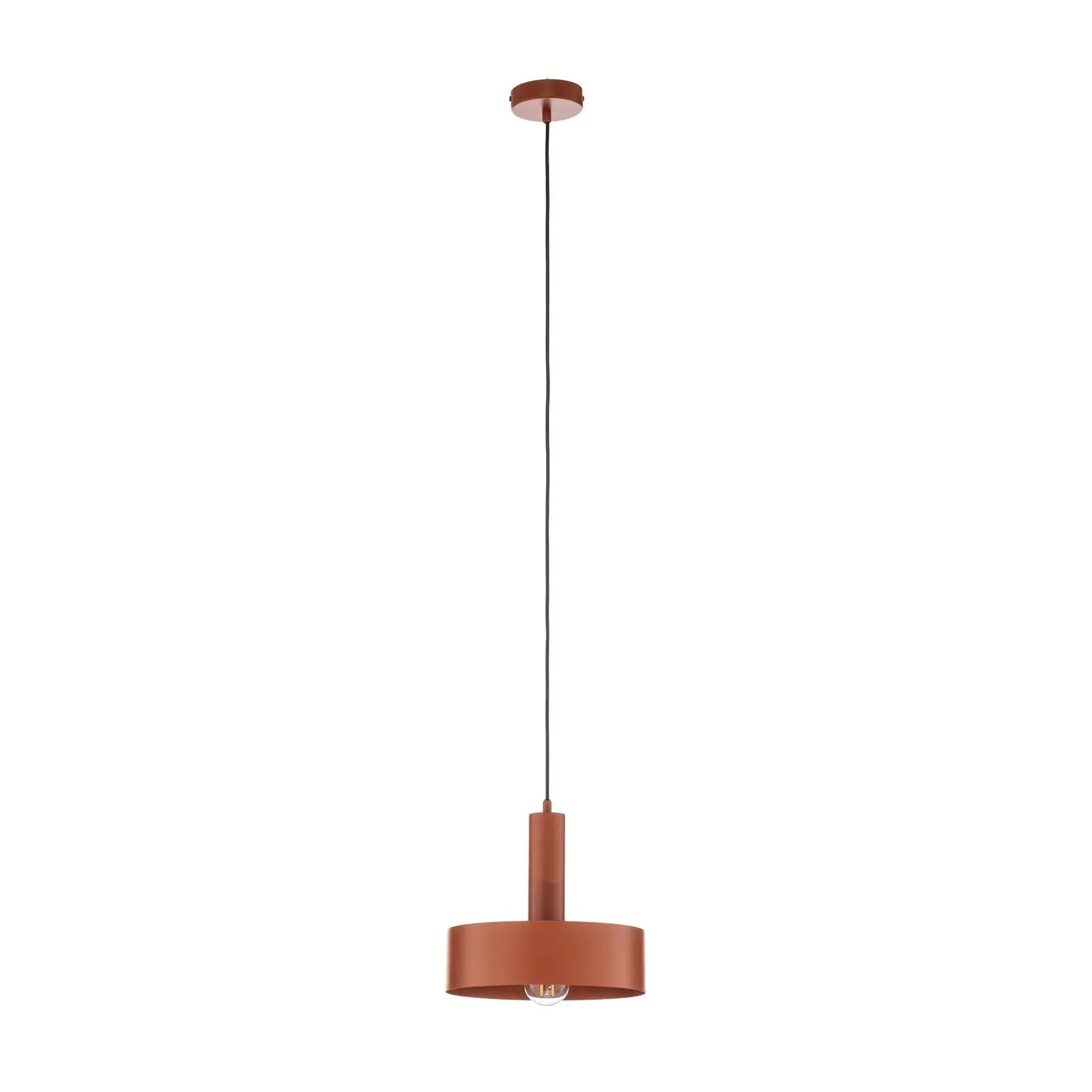 B-Ware Hängeleuchte Vitrum Pendelleuchte Lampe Rot Stahl Rund Zylindrisch ø27cm