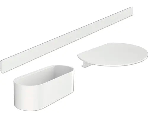 B-Ware Hansgrohe Badset Badewannenset Ablage Duschkorb Halterung Wall Storis Weiß Matt