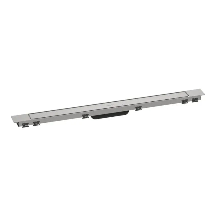 B-Ware Hansgrohe Duschrinne Ablauf Rain Drain Match Fertigset Edelstahl Rechteckig 900mm
