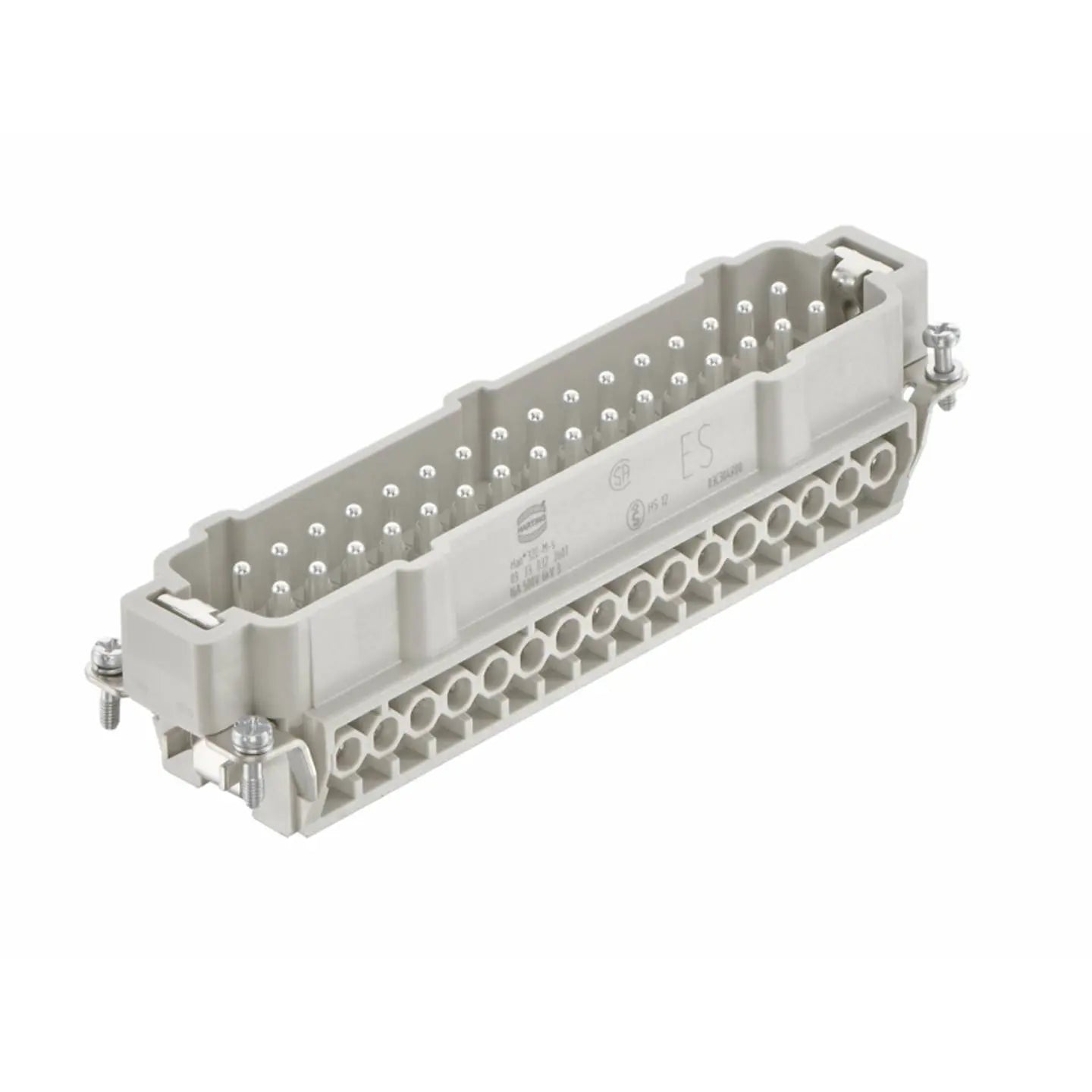 B-Ware Harting Stifteinsatz Kontakteinsatz Schraubanschluss Grau 32 Pol Thermoplast