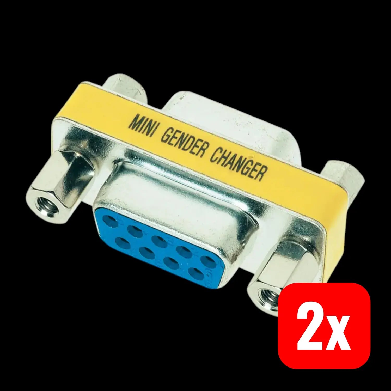 B-Ware Harting Gender Changer Adapter D Sub 9 Polig Buchse 39 50 904 0030 2 Stück